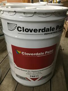 (1) 5 Gallon Pail of Cloverdale Paint, Cool Sky.