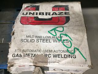 20kg Unibraze Solid Steel Wire For Gas Metal Arc Welding.