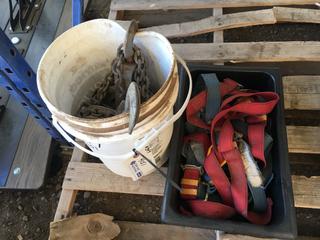 (2) Chain Flls c/w Safety Lanyards.