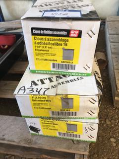 (3) Boxes of Brad Nails.