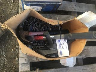 Box of Nails & (2) Hammers.
