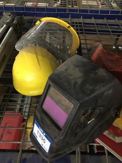 Welding Mask, Hard Hat & Face Shield.