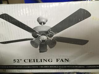 52" Ceiling Fan.