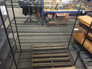 Metal Storage Rack, 63" x 60" x 24".