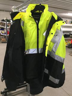 Hi-Vis Gerber Outerwear 2-In-1 Work Jacket, Size 4XL Reg.