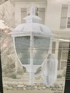 (2) Richfield White Outdoor Light Fixtures.