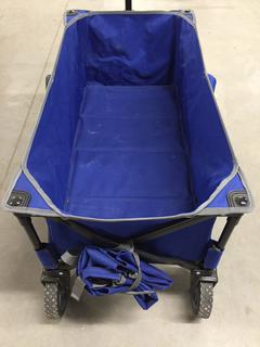 Blue U-Line Folding Wagon.