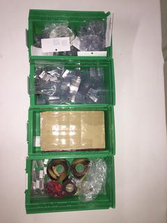 Plastic Bins Containing Plastic Inserts, Display Tags, Etc.