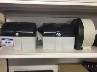 (2) Hand Towel & (1) Bath Tissue Dispensers.