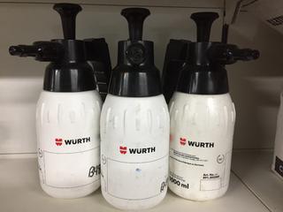 (3) Wurth Pump Spray Bottles.