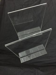 (2) Boxes of Acrylic Brochure Stands.