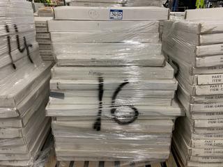 Pallet of Assorted Cabinet Boxes. See Description for Quantities and Dimensions.