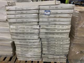 Pallet of Assorted Cabinet Boxes. See Description for Quantities and Dimensions.