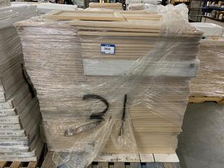 Pallet of Assorted Cabinet Doors. See Description for Quantities and Dimensions.