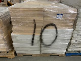 Pallet of Assorted Cabinet Doors. See Description for Quantities and Dimensions.