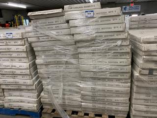 Pallet of Assorted Cabinet Boxes. See Description for Quantities and Dimensions.