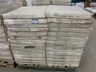 Pallet of Assorted Cabinet Boxes. See Description for Quantities and Dimensions.