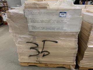 Pallet of Assorted Cabinet Doors. See Description for Quantities and Dimensions.
