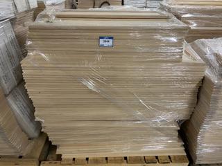 Pallet of Assorted Cabinet Doors. See Description for Quantities and Dimensions.