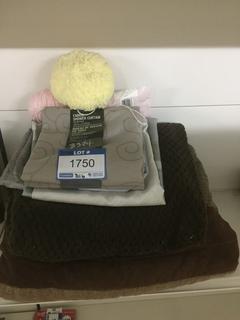 Blankets, Shower Curtains & Yarn.