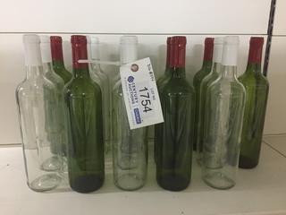 (16) Corked Wine Bottle Decor.