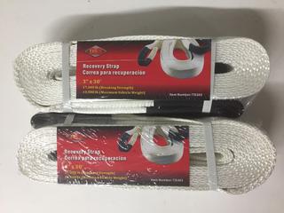 (2) 3" x 30' Recovery Straps.