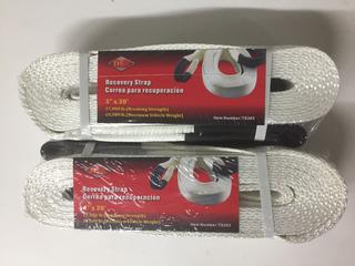 (2) 3" x 30' Recovery Straps.