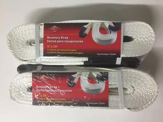 (2) 3" x 30' Recovery Straps.
