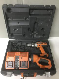 Ridgid 1/2" Drill, Worklight & Charger.