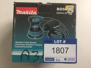 Makita 5" Orbital Sander.