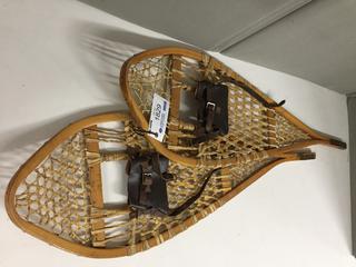 Set of Rawhide Snowshoes.