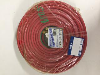 Unused Twin Welding Hose 1/4" x 50'.