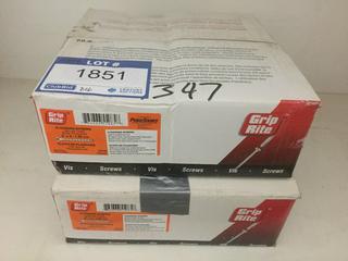 (2) Boxes of Grip-Rite 3" x 8 Flooring Screws.