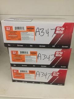 (3) Boxes of Grip-Rite 1-1/4" x 8 Flooring Screws.