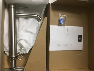 Kibi Single Handle Bathroom Faucet, Brushed Nickel.