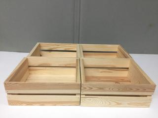 (4) Wood Crates.