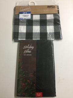 13" x 70" Table Runner & 52" x 70" Table Cloth.