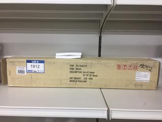 Set of (3) Black Floating Shelves, 12",16",24".