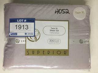 Superior 300 Thread Count Twin XL Sheet Set.