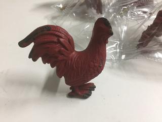 (4) Rooster Knobs.