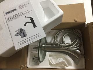 Dyconn Brushed Nickel Bathroom Faucet.