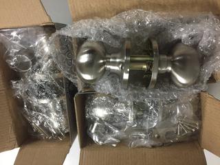 (3) Satin Nickel Passage Door Handles.