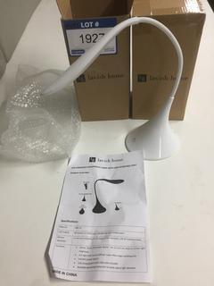 (2) LED Dimmable Lamps With USB Charging Ports.