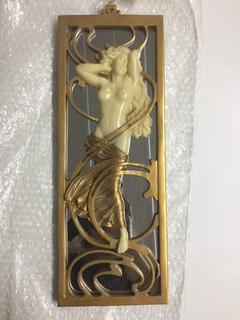 Gold Mirror Decor, 18" x 6-1/2"
