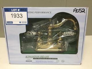Kingston Brass 2 Handle Faucet, Brass.