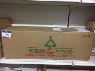 National Tree Company Fir Pencil Christmas Tree with Clear Lights - 7-ft - White.