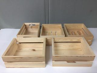(5) Wood Crates.