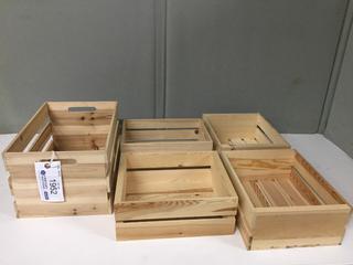 (5) Wood Crates.