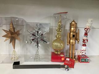Assorted Christmas Decorations.