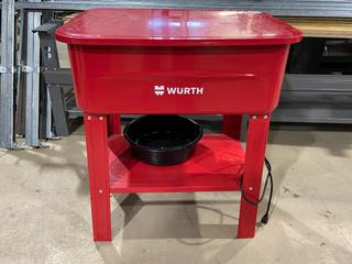 Wurth 20 Gallon Parts Washer, 120V, 60Hz, Single Phase, 0.25A. (35" x 30.5" x 21.25")